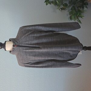 AVALANCHE Men's Quarter 1/4 Zip Pullover Stretch Gray Hiking Medium